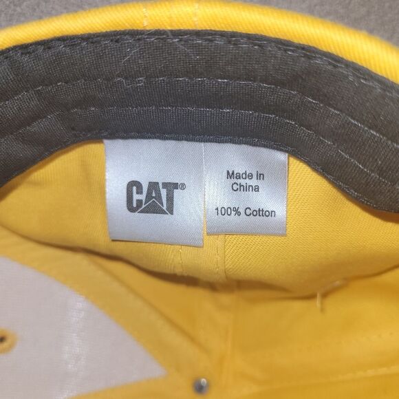 CATERPILLAR Hat Yellow Hat CAT Hat - Picture 6 of 6